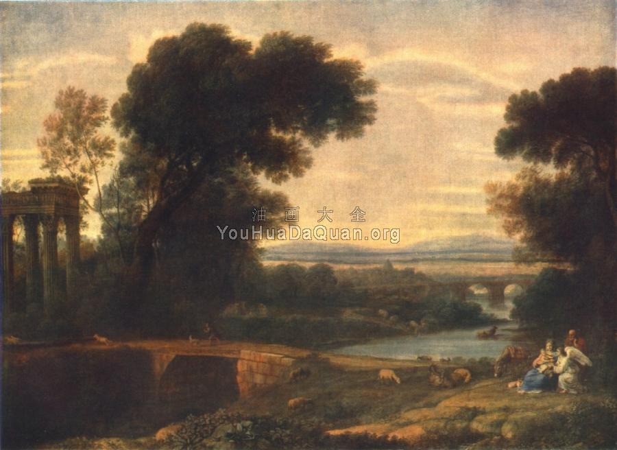 Landscape with the Rest on the Flight into Egypt - 克劳德·洛朗